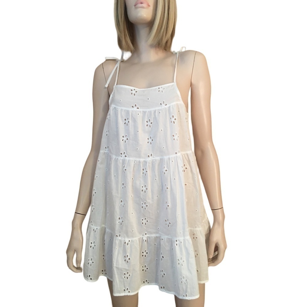 VICTORIA'S Secret Eyelet Coverup Dress Cotton Swimsuit Bathing Suit Beachy